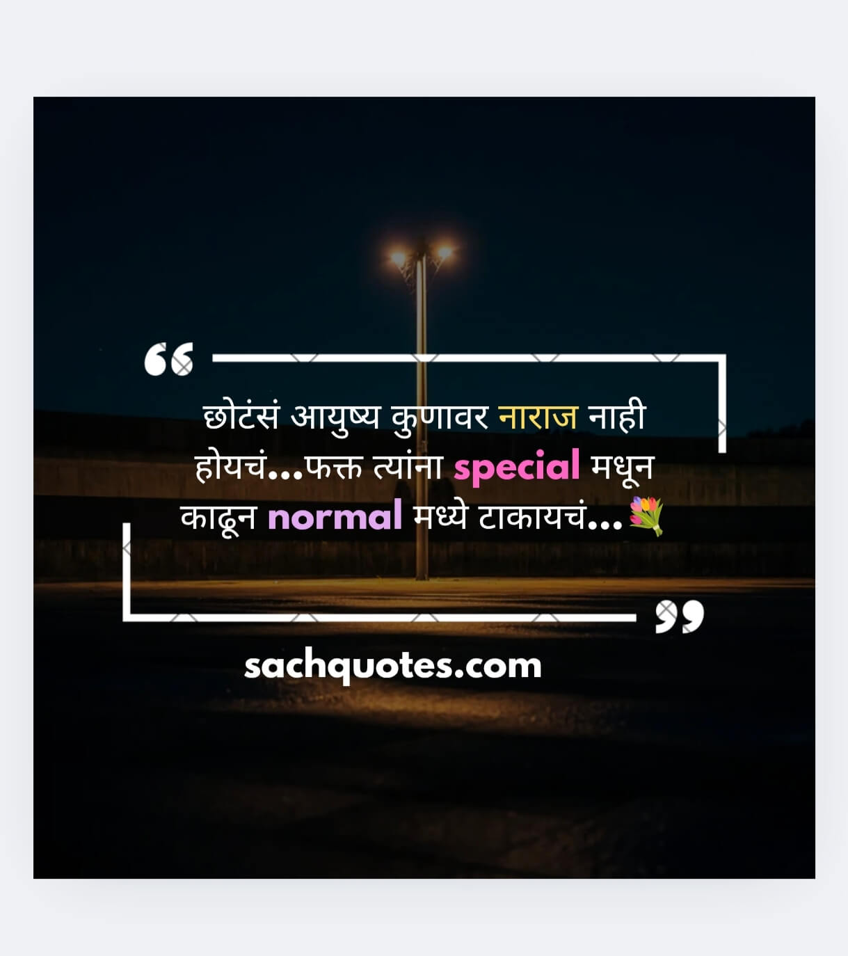 Special अँड normal